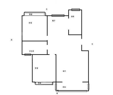 盛泽城市花园2室2厅1卫85㎡