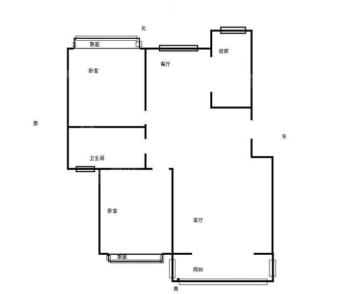 盛泽城市花园2室2厅1卫85㎡