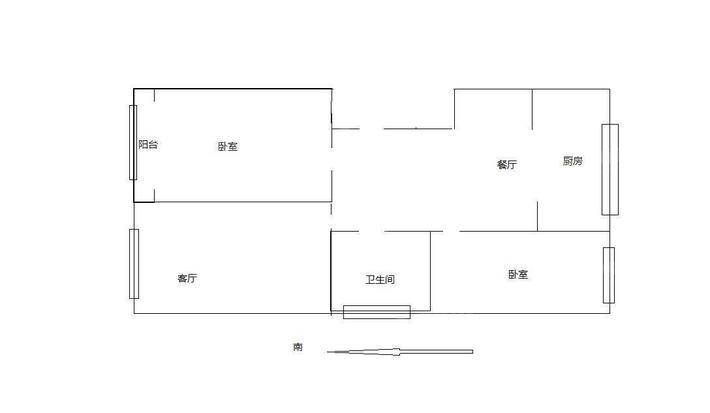 祥云小区2室2厅1卫86㎡