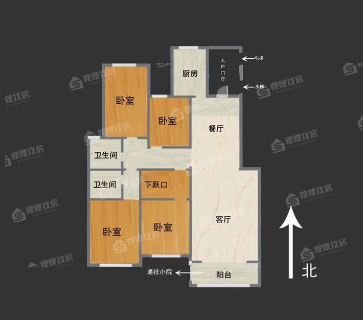 白金汉府4室2厅2卫166㎡