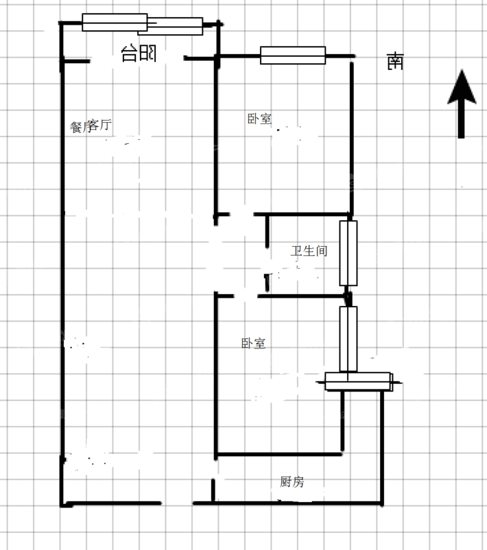 锦绣城（三区）2室2厅1卫91㎡