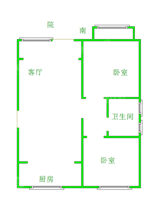 荣盛锦绣观邸2室2厅1卫97㎡