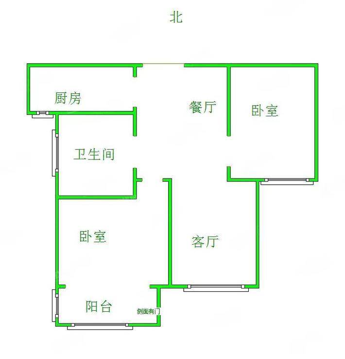 万泰丽景东区2室2厅1卫85㎡