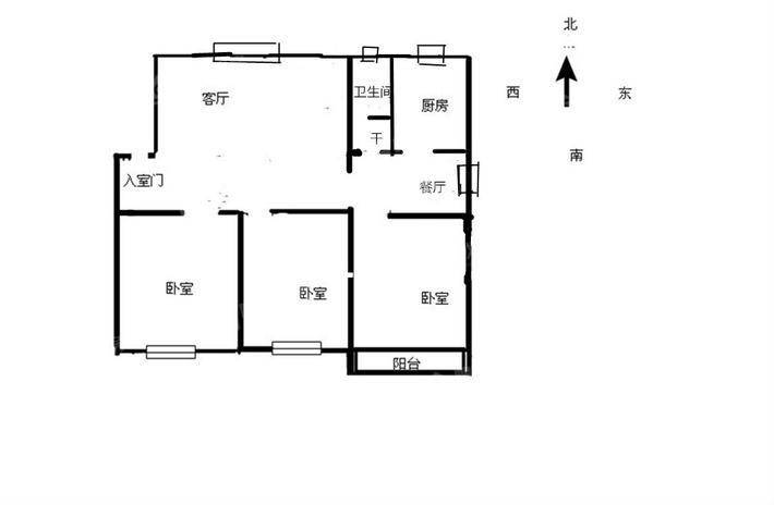 西环小区3室2厅1卫133㎡