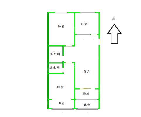 枫尚国际3室2厅1卫126㎡