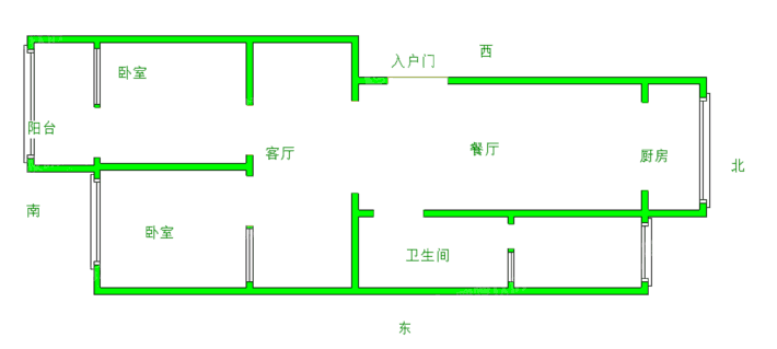 铁路北楼宿舍1室1厅1卫30㎡