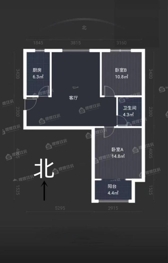 赵村新村（高层）2室2厅1卫99㎡