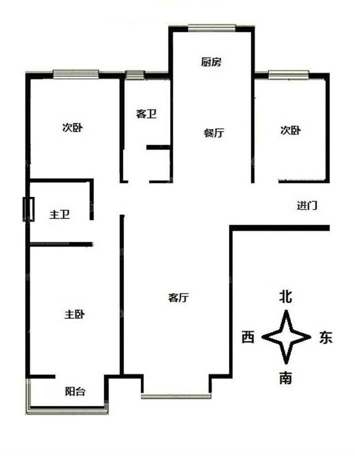 万和城国际广场B区13室2厅2卫124㎡