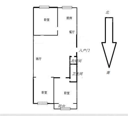 北兴隆小区东区3室1厅1卫116㎡