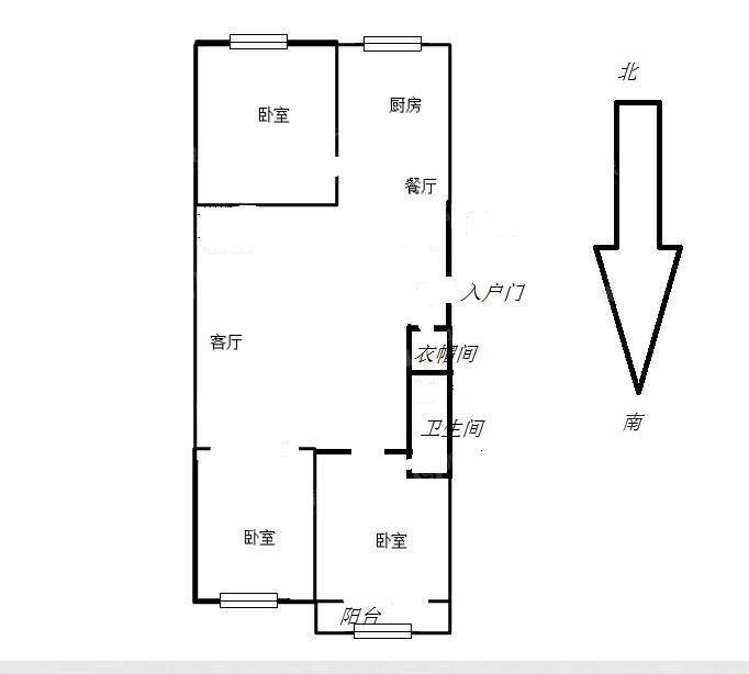 北兴隆小区东区3室1厅1卫116㎡