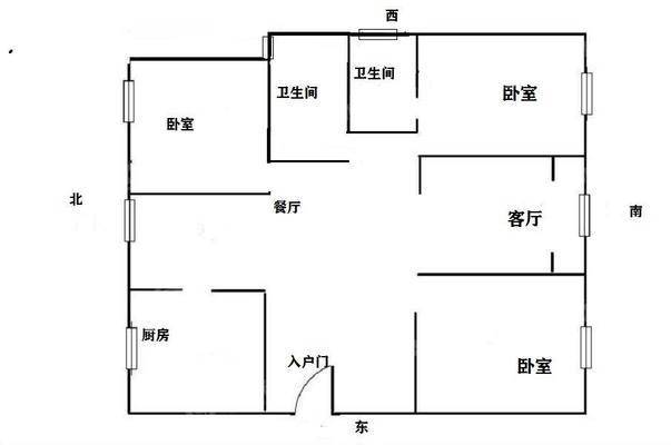 万和城国际广场C区23室2厅2卫138㎡