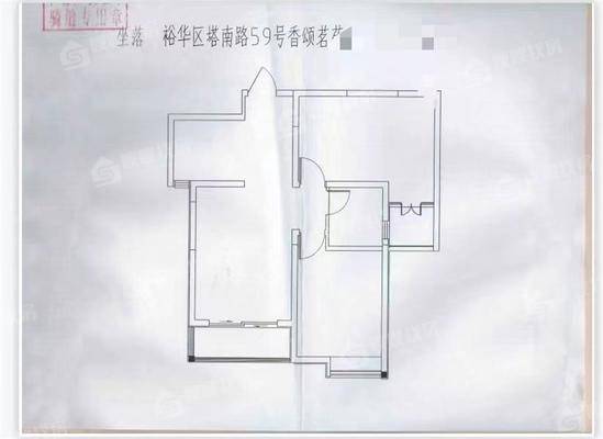 玫瑰湾2室2厅1卫87㎡