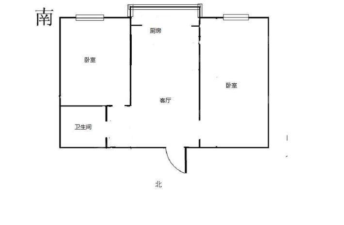 双峰翠苑2室2厅1卫55㎡