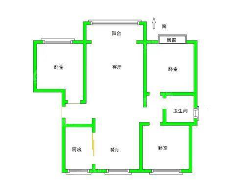 御景园3室2厅1卫96㎡