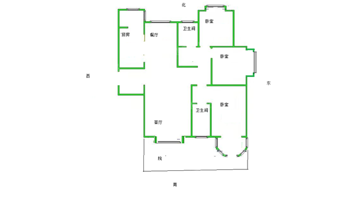 泰和世家（南区）3室2厅2卫127㎡