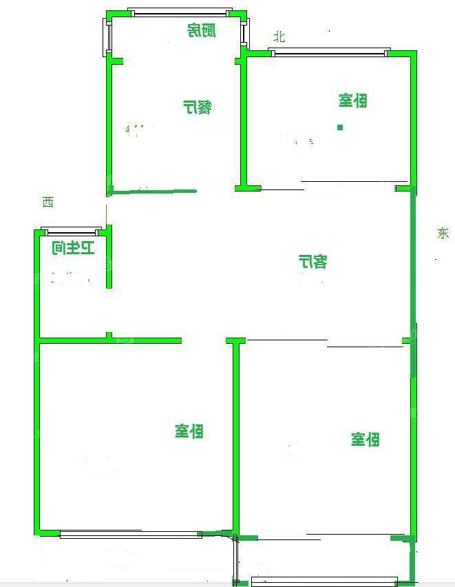 一中前小区3室1厅1卫81㎡