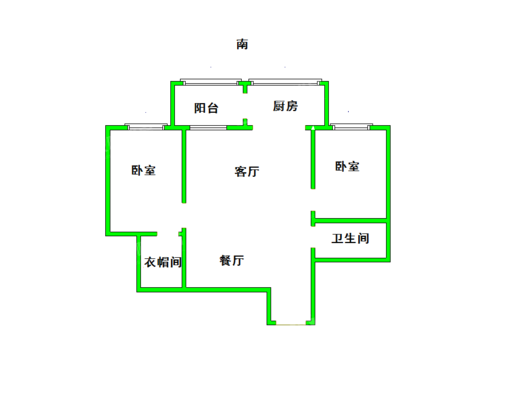 百合世嘉2室1厅1卫77㎡