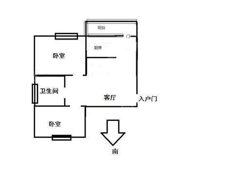 双峰翠苑2室1厅1卫56㎡