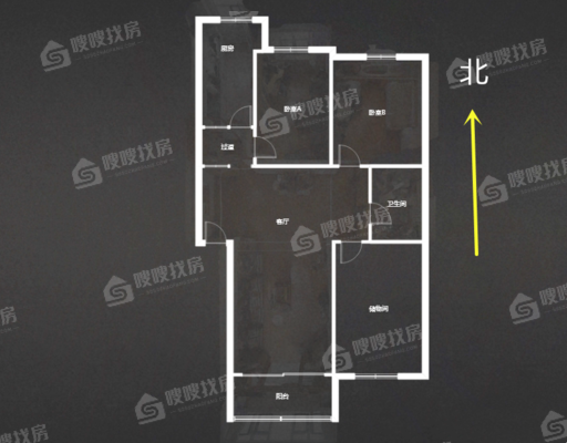 石门小区3室2厅1卫124㎡