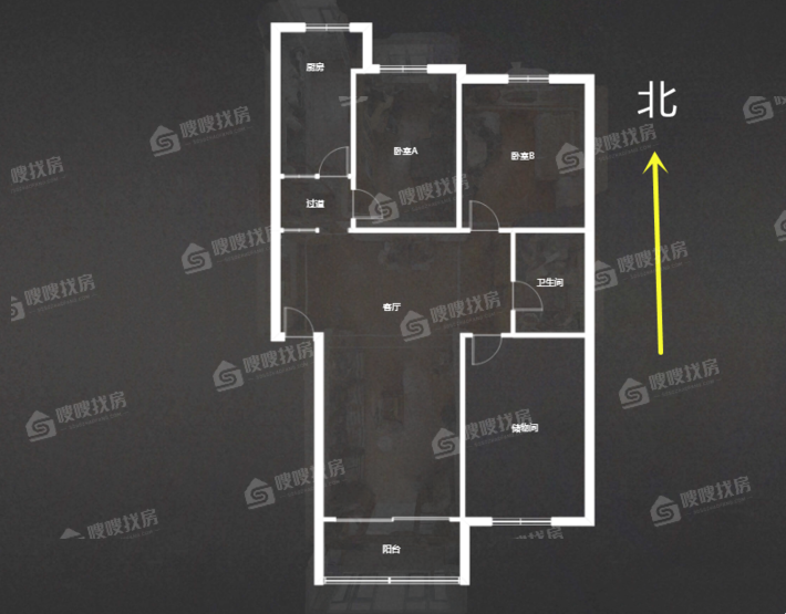 石门小区3室2厅1卫124㎡