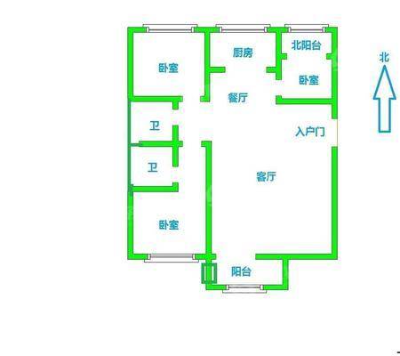 摩卡小镇3室2厅2卫115㎡