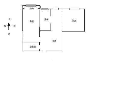 世茂国际2室1厅1卫71㎡