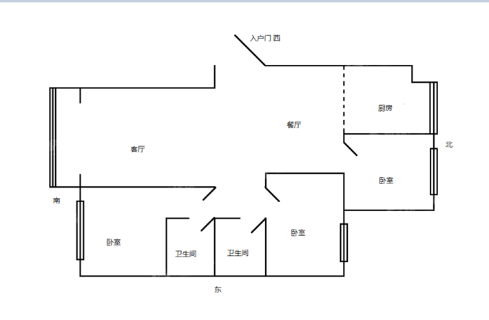 福地华园二期商品房A3室2厅2卫139㎡