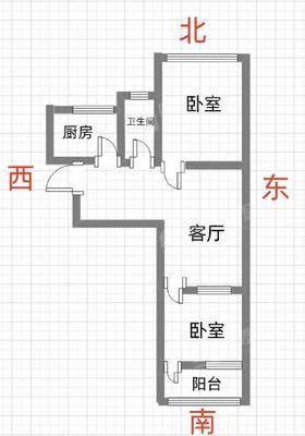 南湖小区2室1厅1卫53㎡