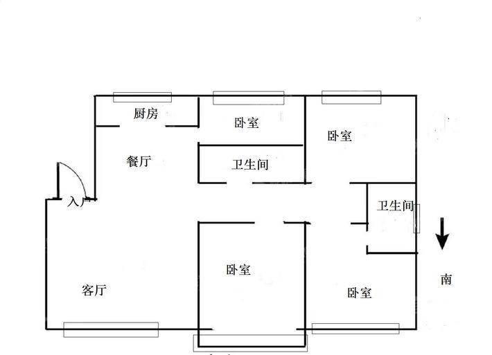 枫林绿洲4室2厅2卫142㎡