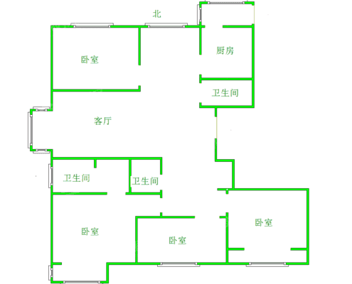 荣盛阿尔卡迪亚新儒苑4室2厅2卫162㎡