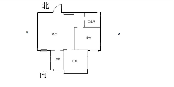 百合世嘉2室2厅1卫87㎡