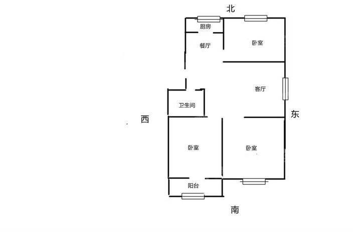 建设小区3室2厅1卫102㎡