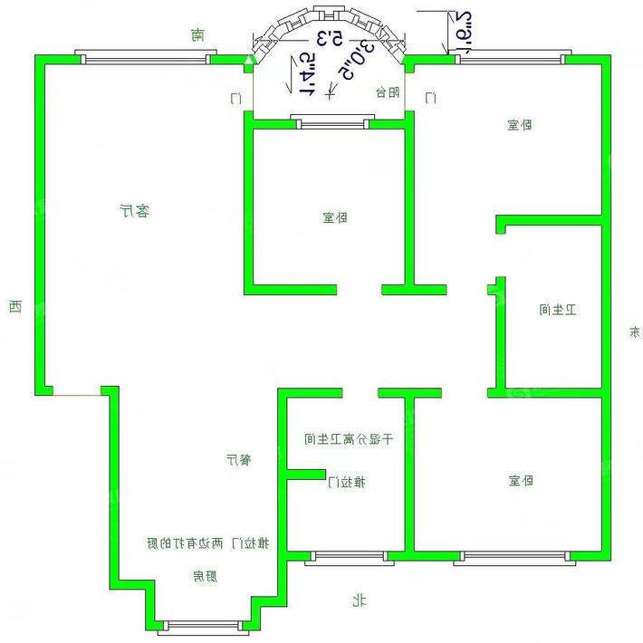 万泰家园3室2厅2卫140㎡