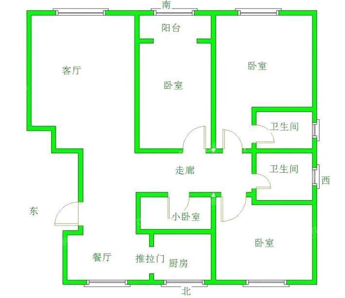 皇家壹里（B区）4室2厅2卫137㎡