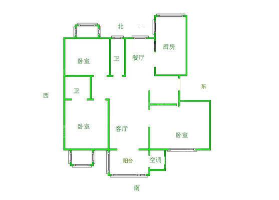 天成首府3室2厅2卫143㎡