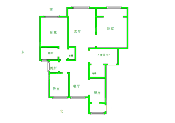 皇家壹里（A区）3室2厅2卫136㎡