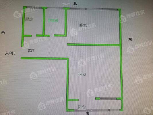 橡胶厂宿舍（六中附近2室1厅1卫54㎡