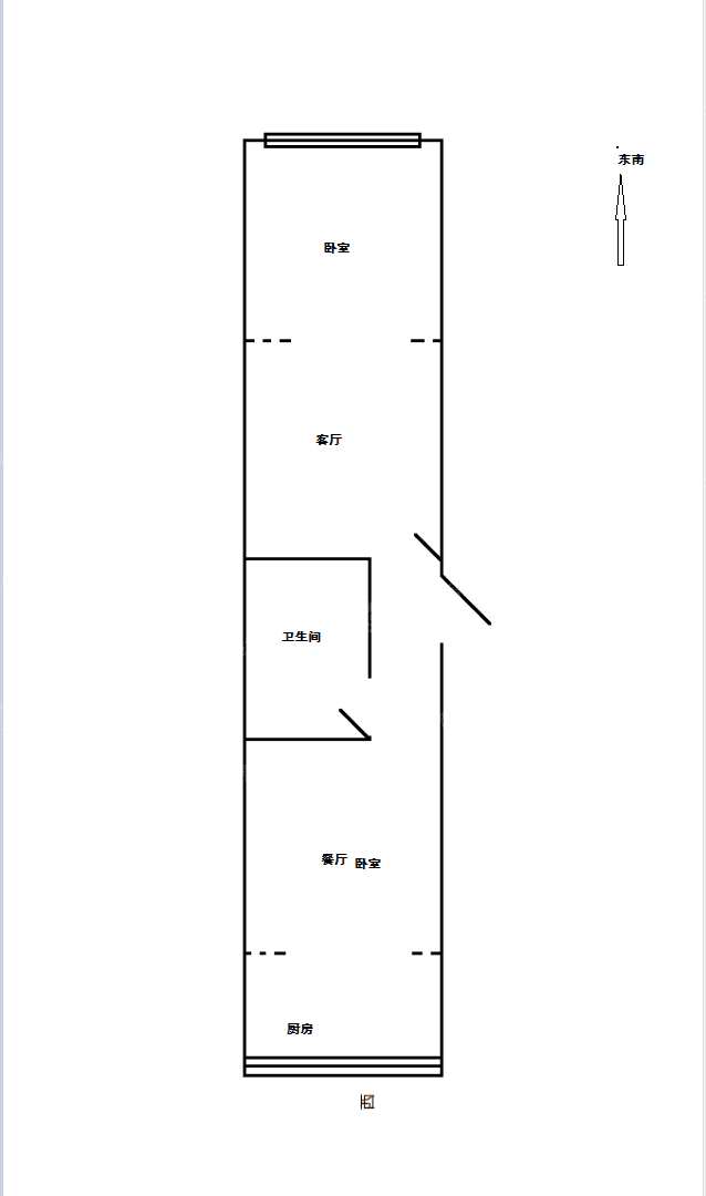 钟鼓楼小区1室1厅1卫47㎡