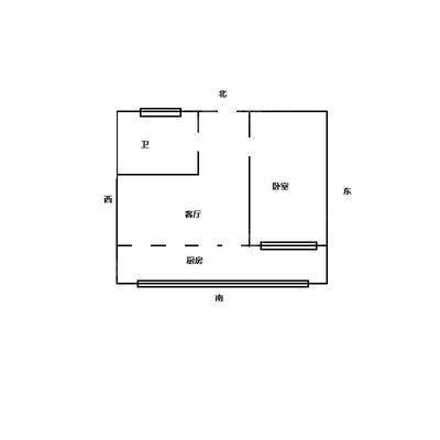 铁路北楼宿舍1室1厅1卫41㎡