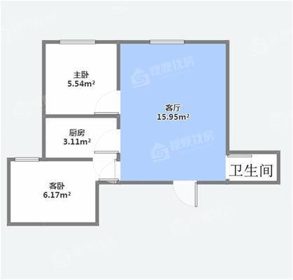 福地华园二期商品房A2室1厅1卫103㎡