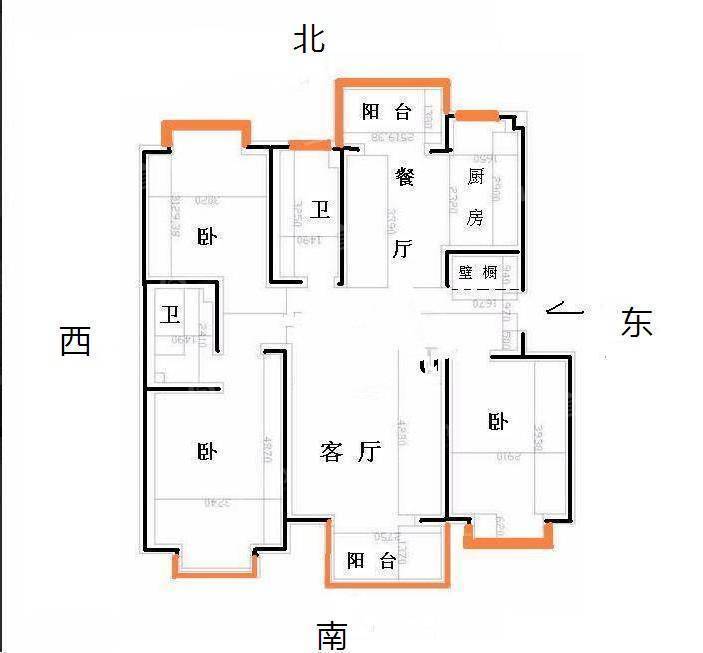 盛泽城市花园3室2厅2卫122㎡