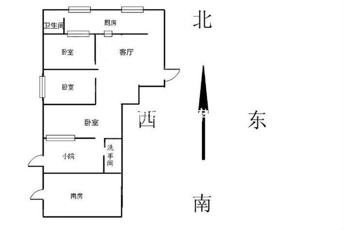 帆布厂小区3室2厅1卫60㎡