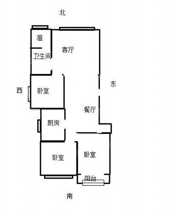 东方骏景3室2厅1卫121㎡