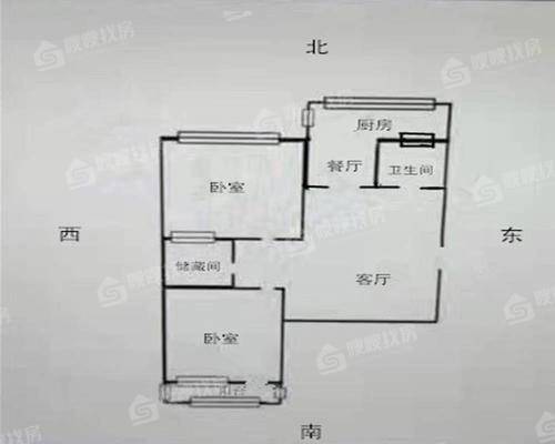 二百间小区2室1厅1卫59㎡