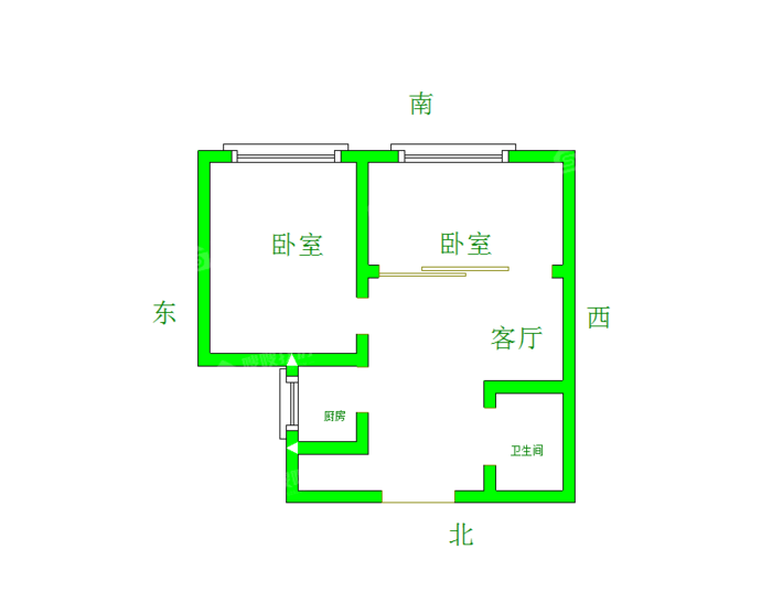 泰古香槟郡2室1厅1卫72㎡