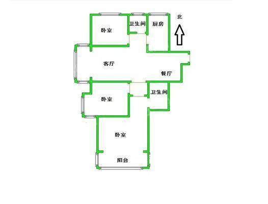 一世界回迁1-15#3室2厅2卫127㎡