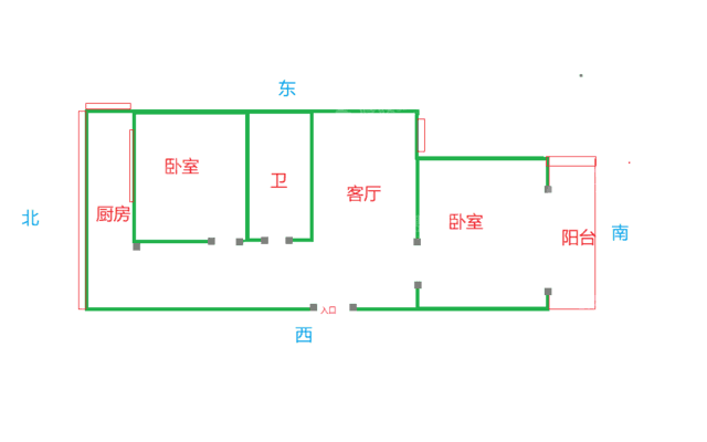 大化生活（二区）2室1厅1卫69㎡