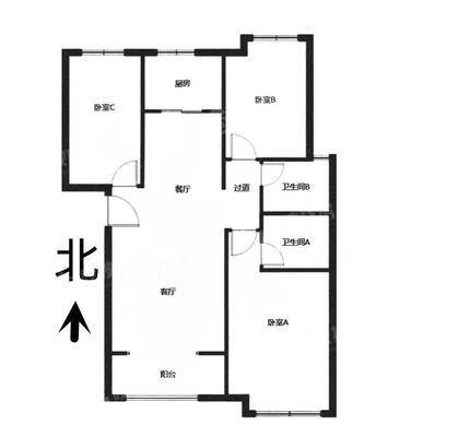 红石原著3室2厅2卫130㎡