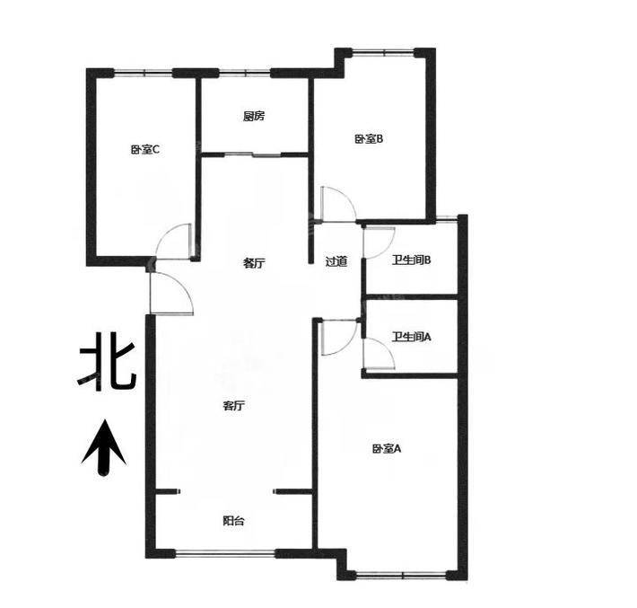 红石原著3室2厅2卫130㎡