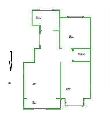 天成熙园三期2室1厅1卫87㎡